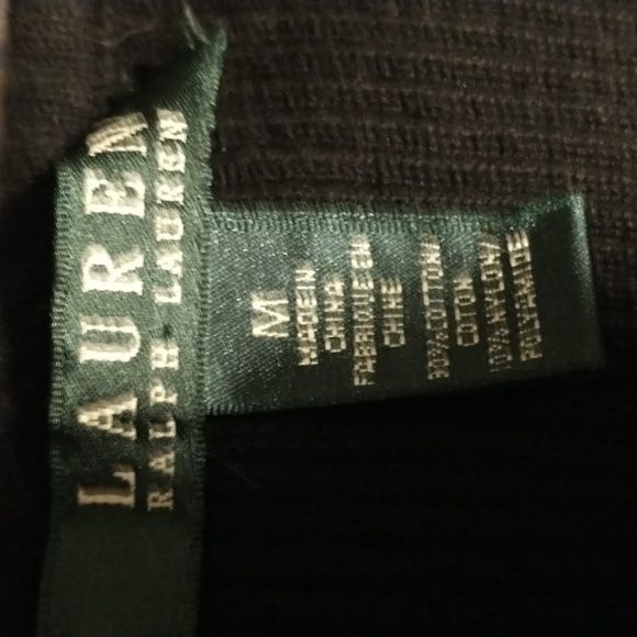 Ralph Lauren woman's size M knit cotton blend sweater with logo buttons - Picture 2 of 11